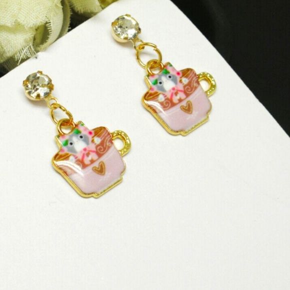 Betsey Johnson Jewelry - Betsey Johnson Kitty Earrings